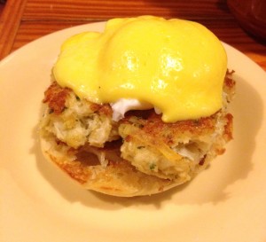 If you don't order the breakfast buffet, try the crab benedict. Photo © 2014 Carolyn Burns Bass