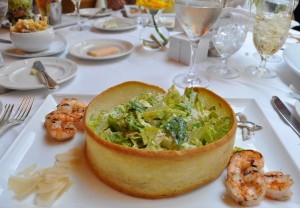 Caesar salad at Palmetto Grill, Charleston Place.