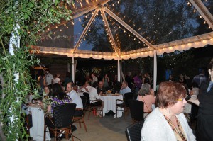 Under the twinkling lights and Carolina blue skies of TerraVita's Southern Harvest dinner at the Weathervane restaurant at Southern Season. Photo: Carolyn Burns Bass