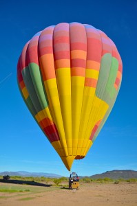 Float over the desert in one of Hot Air Excursions balloons.