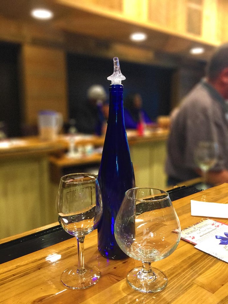 Wine tasting at Duplin Winery